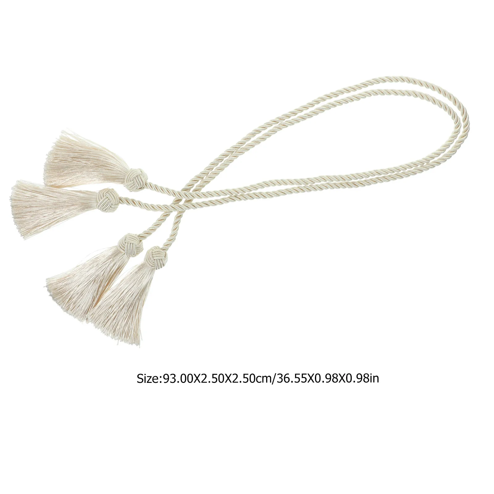 1 par macrame cortina tie backs corda de algodão decorativo tiebacks para sala estar quarto cozinha banheiro cortina suportes cinta