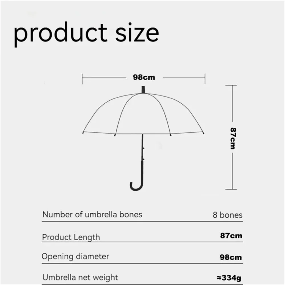 New Arrival Long Handle Jellyfish Umbrella Automatic Transparent Gradient Unique Beach Parasol Plastic Rain Gear