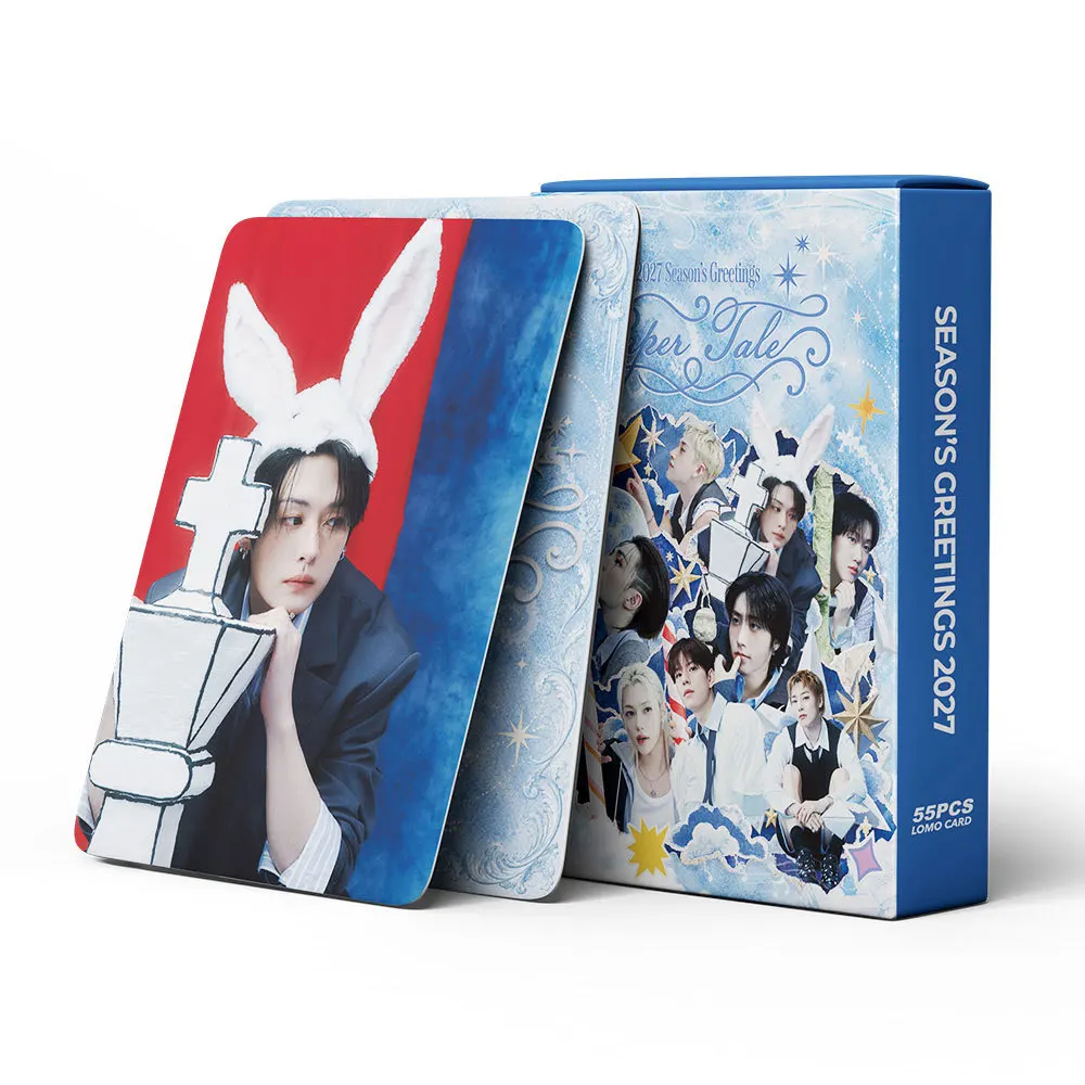 55 New K-Pop Boy Group Season's Greetings 2027 PAPER TALE Support LOMO Cards Fan Collectible Gift Cards
