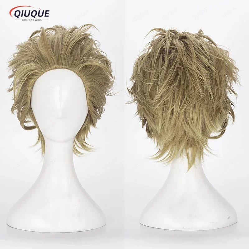 High Quality No.2 Hero Hawkes Hawks Short Wig Cosplay Boku no Hero Academy Heat Resistant Wigs Free Wig Cap