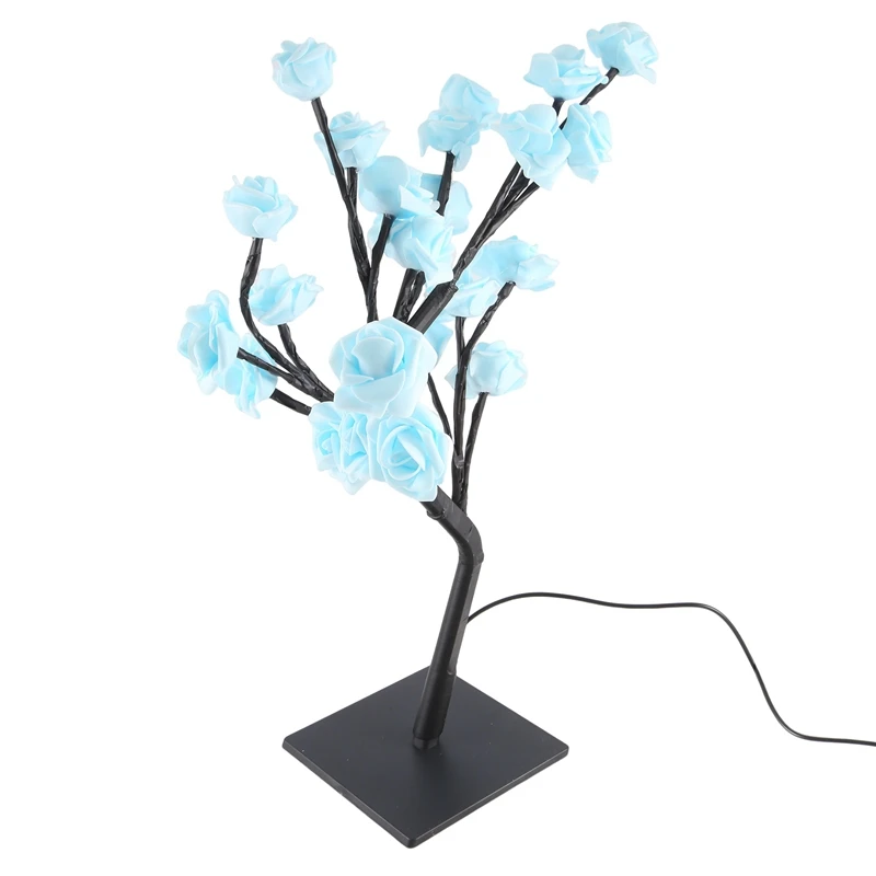 LED Rose Flower Lamp, USB Christmas Tree Night Lights, Perfect For Parties, Weddings, Bedrooms And Mother's Day Gift