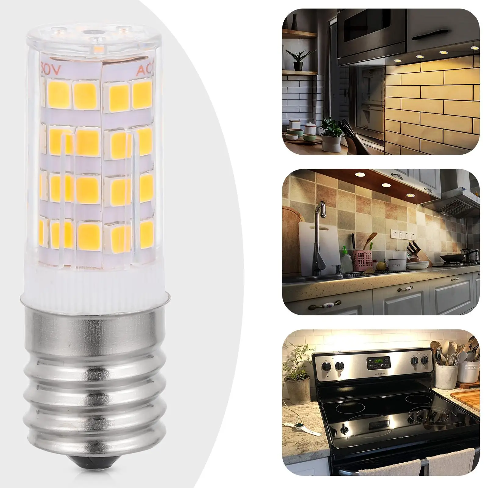 2 szt. Żarówka LED Zmniejsza częstotliwość wymiany lampy Odporna na ciepło E17 Piekarnik Kuchenka mikrofalowa Wysoka temperatura Pieczenia dla