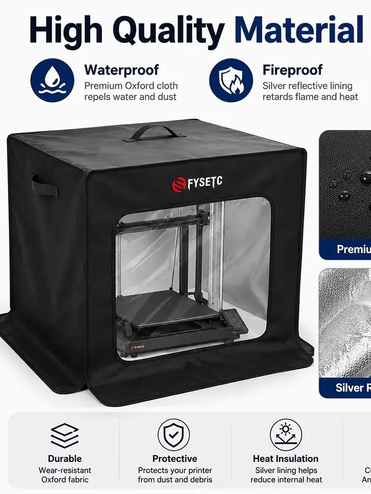 Osłona przeciwpyłowa FYSETC do Anycubic Kobra 3 Max, oszczędzająca miejsce konstrukcja i pyłoszczelna osłona przeciwpyłowa do części drukarki 3D Kobra 3 Max. — zdjęcie produktu 7