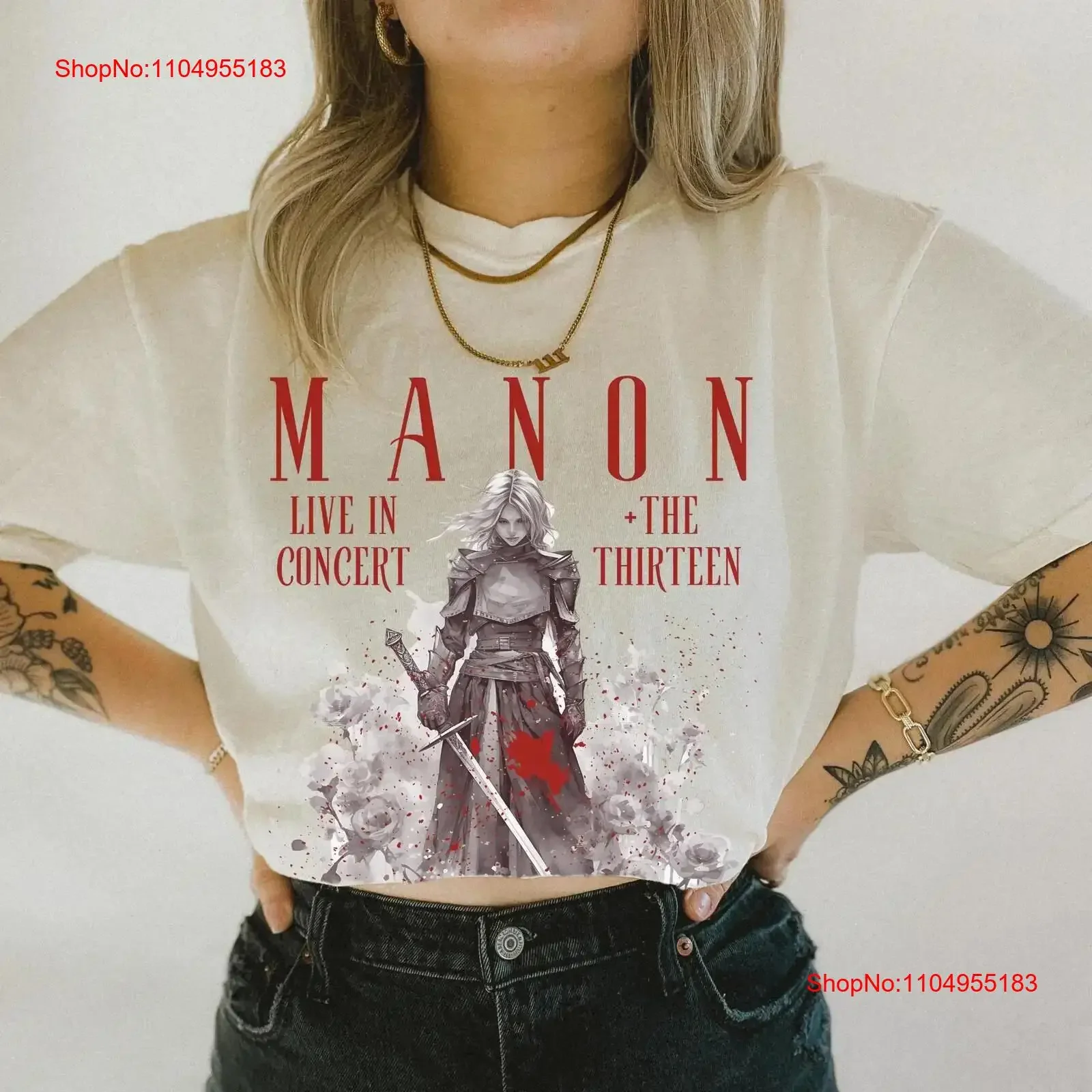 

Manon Blackbeak Band T Shirt LICENSED Sarah J Maas Merch Abraxos Throne Of Glass Bookish Things Tog s Acotar vintage Washed