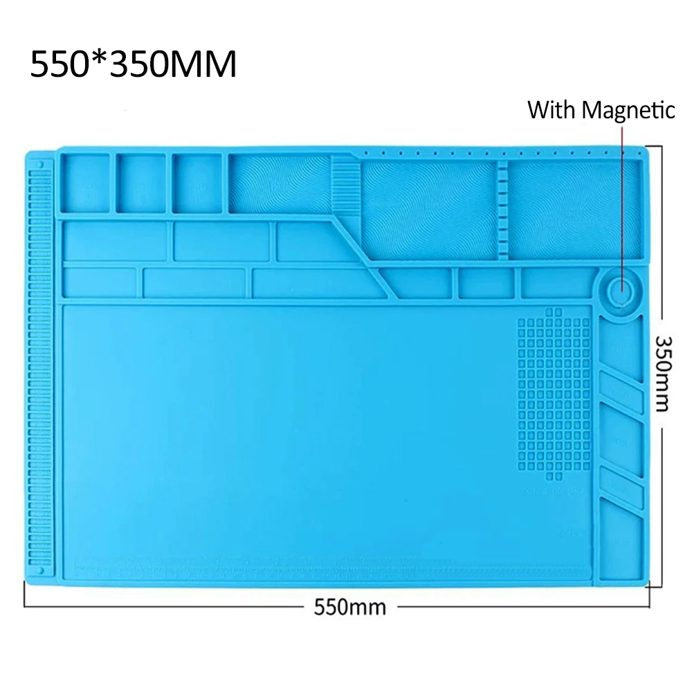 Tappetino di riparazione isolante resistente al calore stazione di saldatura tappetino in silicone per telefono Computer riparazione piattaforma isolante Pad di lavoro
