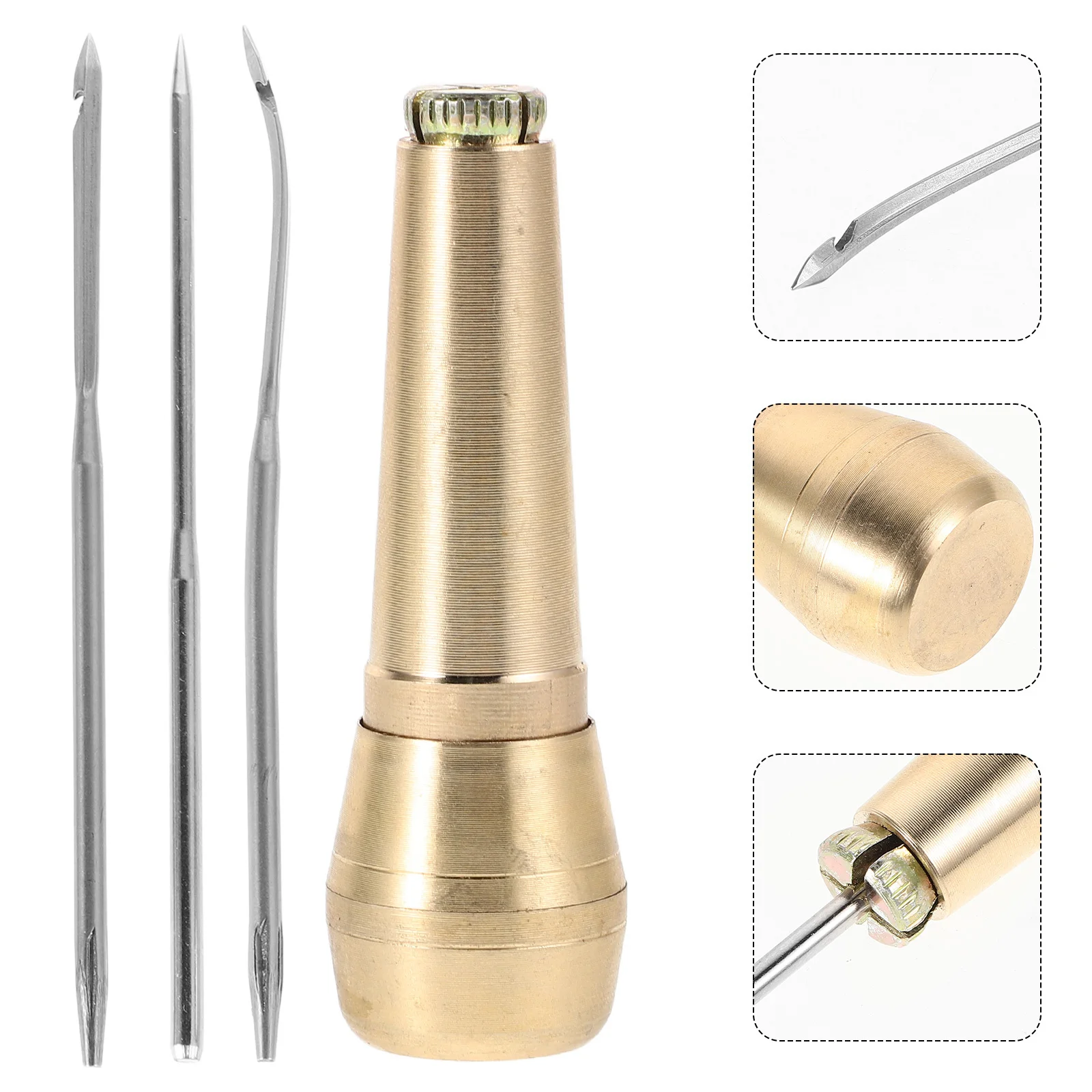 

Набор для ремонта обуви: шило с латунной ручкой для шитья, набор для рукоделия, пробойник для обуви