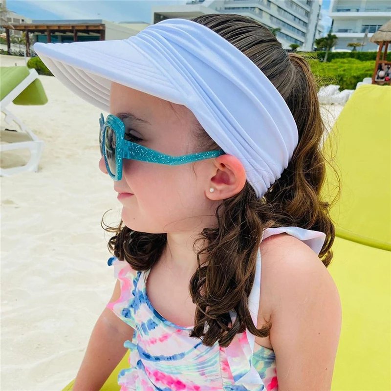 UV Protection Baby Hat Elastic Breathable Kids Boys Girls Baseball Caps Open Top Beach Hats Children Hip-Hop Sun Hat 1-9 Years