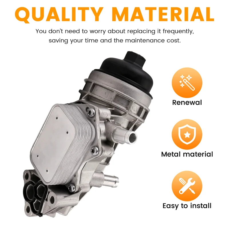 

Engine Oil Cooler Filter Housing For Mercedes Benz A205 C117 W117 R172 W246 W176 X156 GLA200 2701800810 2701800610