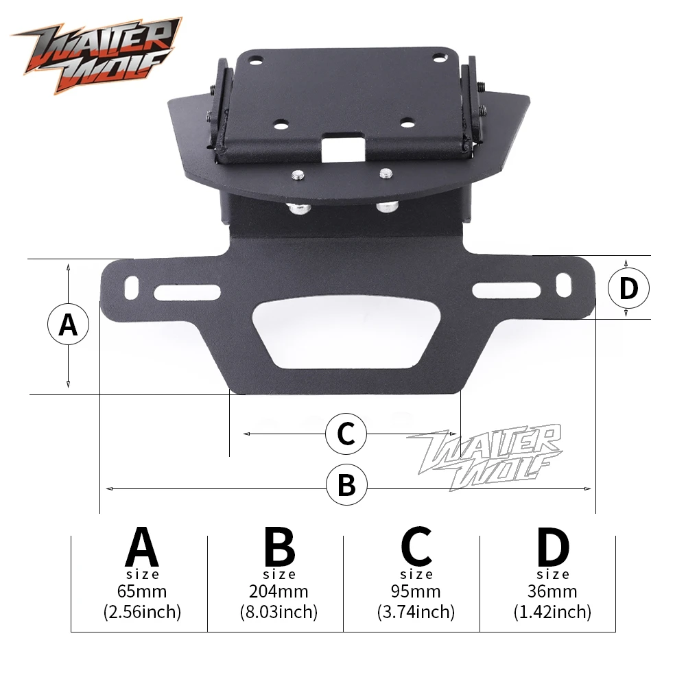 Motorycle License Plate Bracket For KOVE 800X Pro Rally Super Adventure Rear Tail Tidy Fender Eliminator Registration Holder ADV