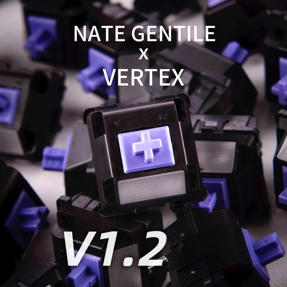 

Переключатель VERTEX&NATE GENTILE V1.2, 45 г, давление 18 мм, пружинный линейный игровой переключатель HIFI для механических аксессуаров для клавиатуры
