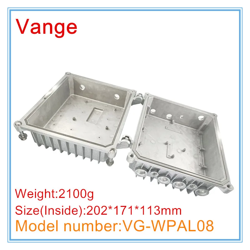 Imagem -04 - Vange ap Waterproof o Cerco de Alumínio Caixa do Dispositivo Ip65 202*171*113 mm