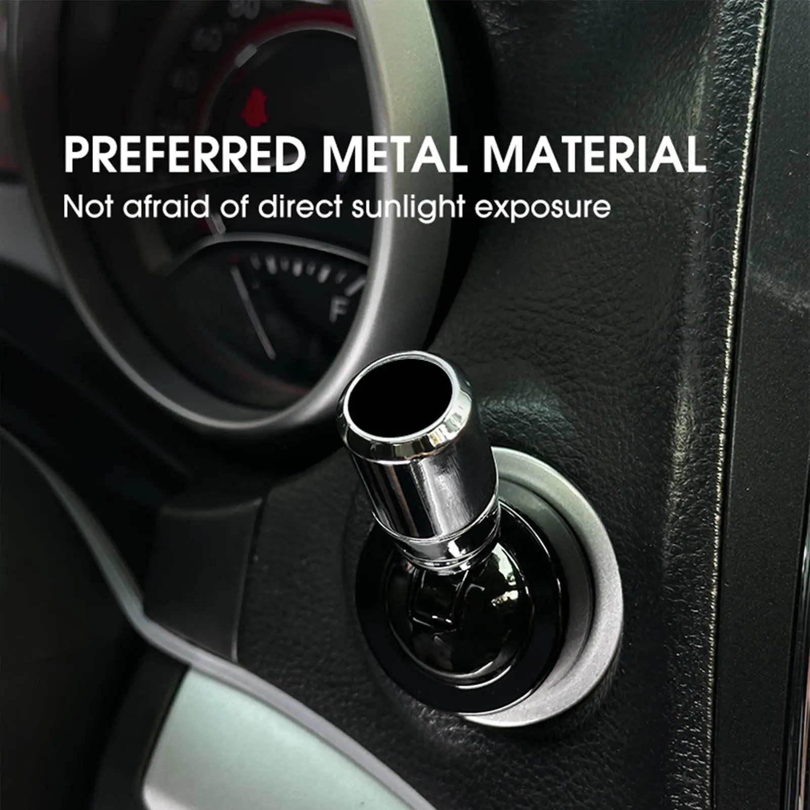 Engine Start Button Cover Metal Decorative Ignition Sticker Self-Adhesive Push Start Button Accessories For Truck Vehicle view 4
