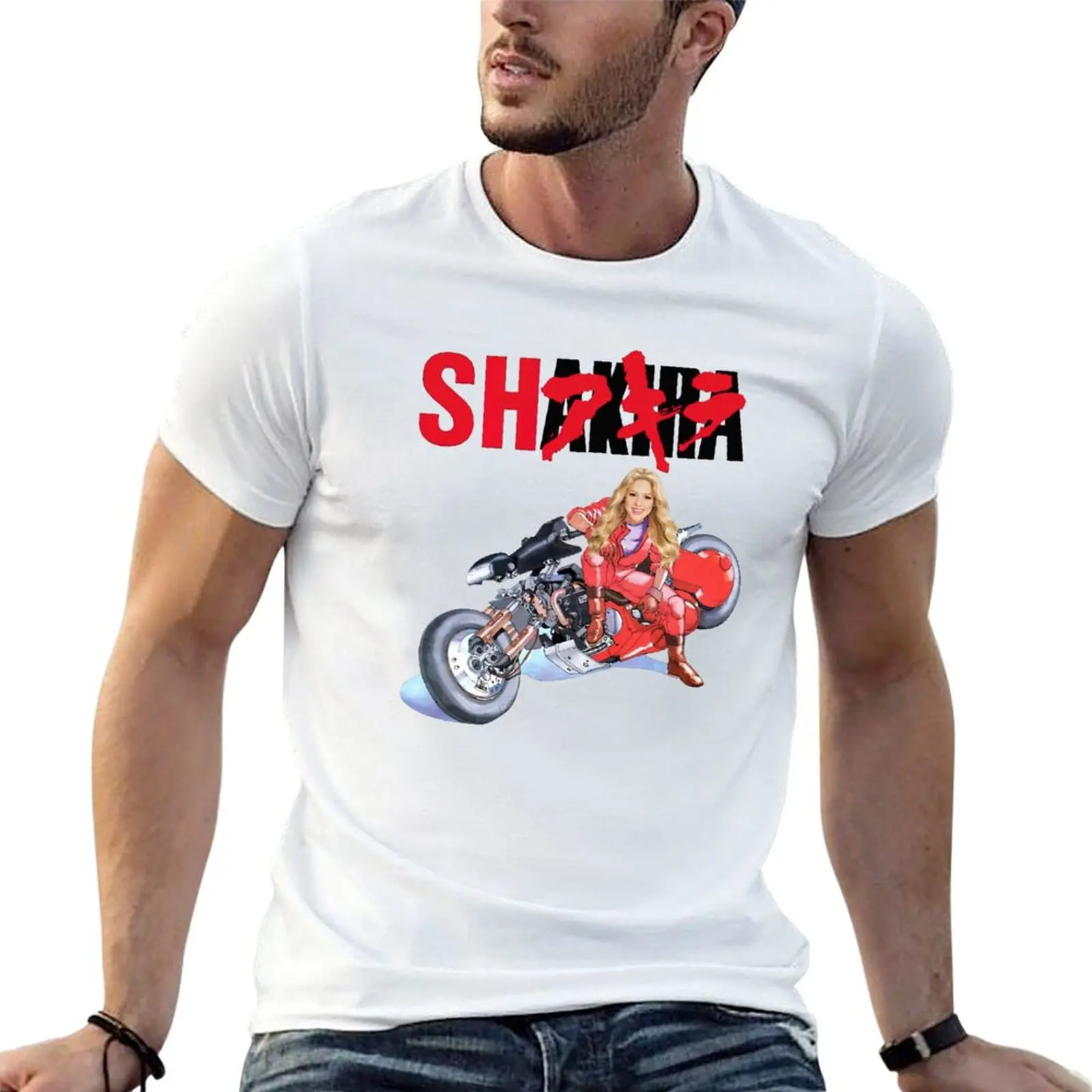 Beautiful Motorcyclist T-Shirt Casual Light Summer Short Sleeve Top