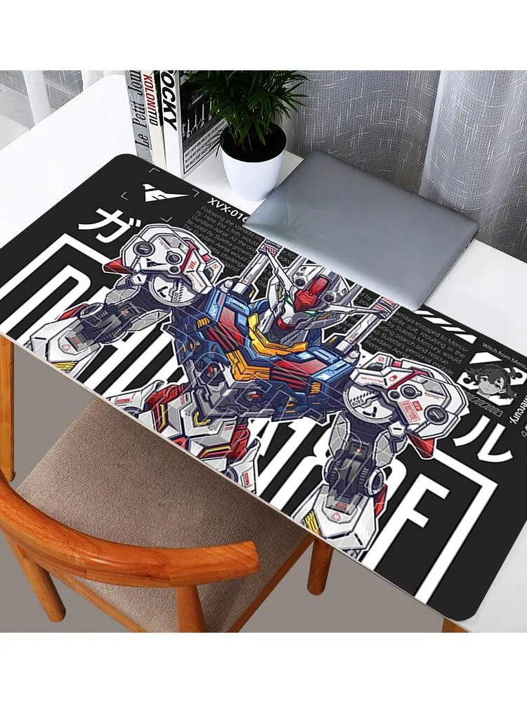 Tapis de souris aérien guerrier mécanique Gundam, grand ordinateur portable, Pc, accessoires de jeu, clavier, tapis de bureau