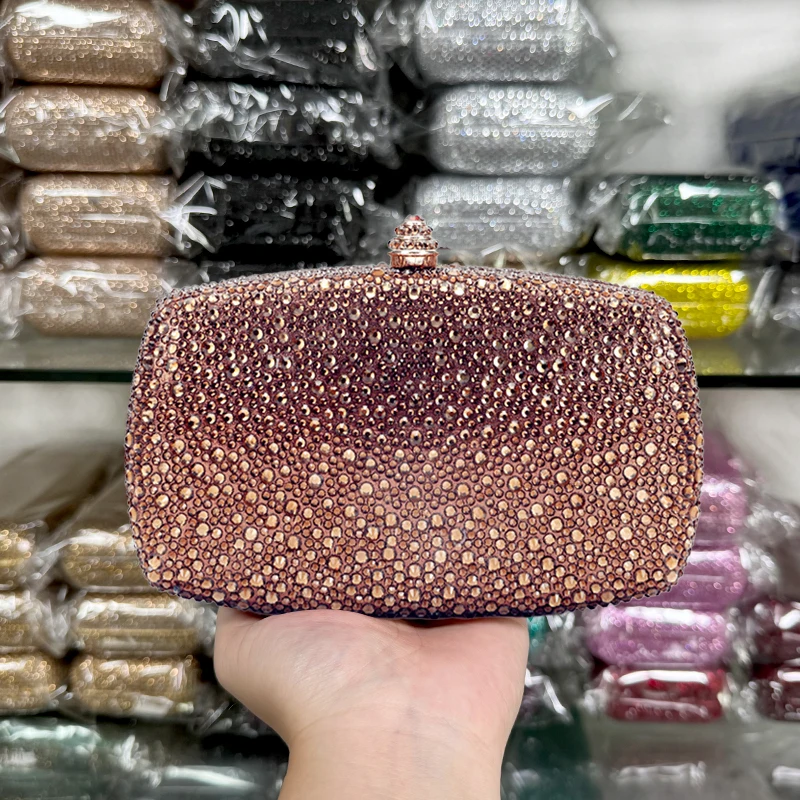 

Popular Fashion Diamond Evening Bag Wedding Party Rhinestone Clutch Bag Christmas Valentine's Day Gift Lady Stone Dinner Bag