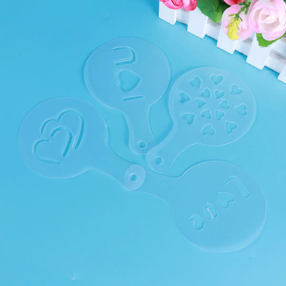8 Moldes de Plástico para Fondant, Moldes Creativos Antiadherentes y No Tóxicos para Hornear, para Hacer Pasteles, Chocolate, Dulces, Gelatina y Helados
