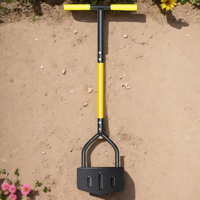 

Half Moon Edger Trimming Shovel Manual Saw-Tooth Lawn Step Edger Long Handled Landscaping Edging Tool Lawn Mowing Gardening Tool