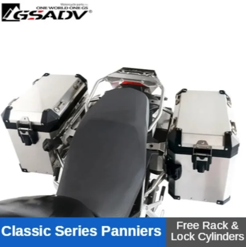 GSADV Motorcycle Trunk Top Box Pannier Frame Rear Support Side Luggage Case Storage Tool Case for Motorcycles for BMW F850GS