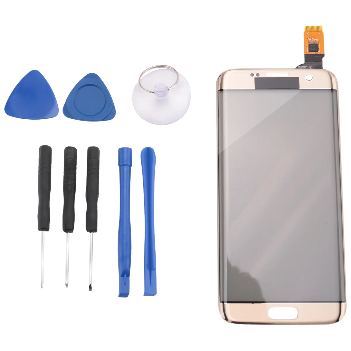 

for Galaxy S7 Edge G935 Contact Screen Digitizer Glass with Tools Gold