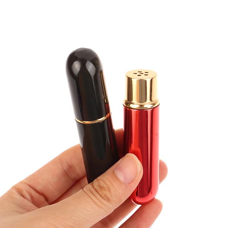 **1PC 5ml Nasal Inhalers For Essential Oils Aromatherapy Blank Aluminum Tubes Refillable Bottles With Replacement Wicks