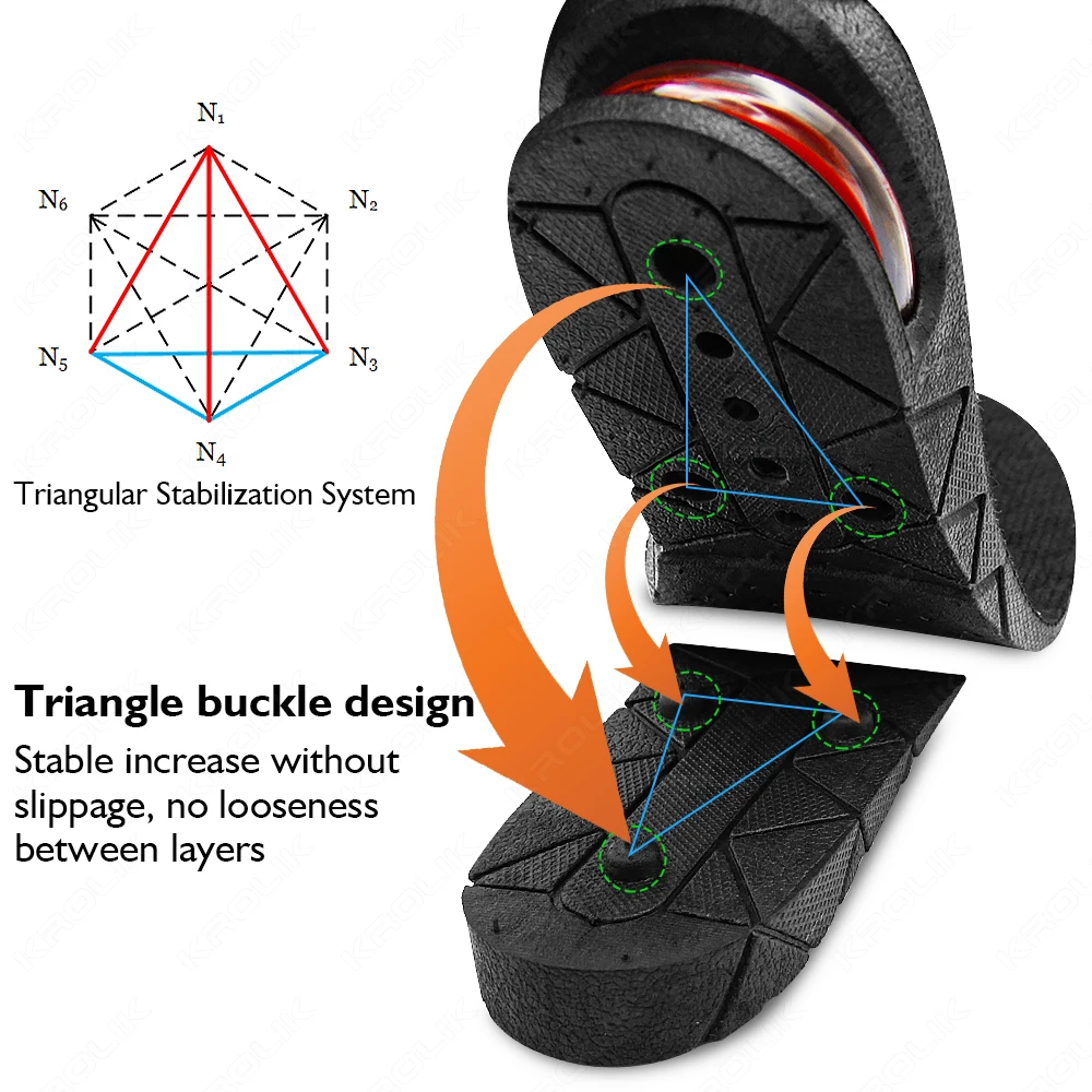 Invisible Height Increase Insole For Feet 3/5/7/9cm Height Lift Adjustable Cut Shoe Heel Insert Taller Height Insole For Shoes