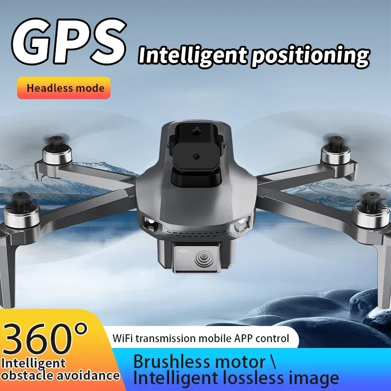 Nuevo S186 FPV con pantalla de Control remoto 8K cámara HD profesional GPS Drone 5G WIFI evitación de obstáculos RC Quadcopter Dron juguete