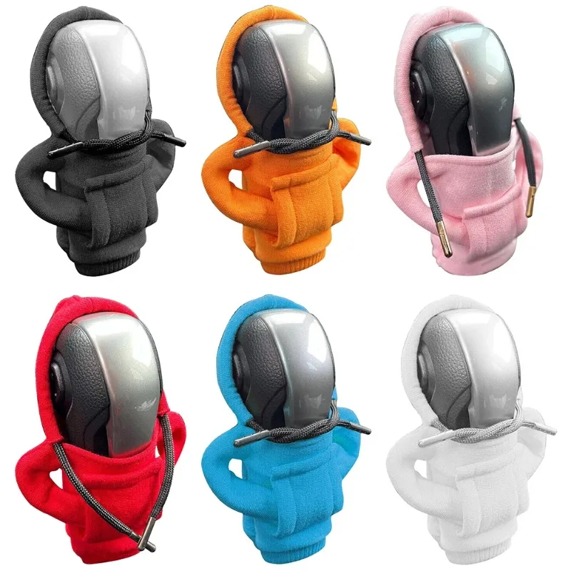 Hoodie Car Gear Shift Cover Fashion Gearshift Hoodie Car Gear Shift Knob Cover Manual Handle Gear Sweatshirt Change Lever Cover