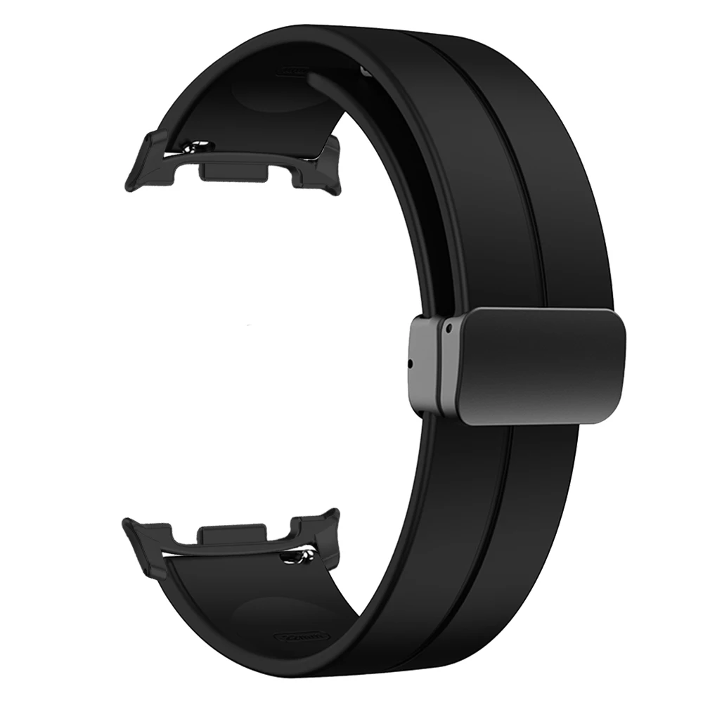 Soft Silicone Band for Samsung Galaxy Watch 8/ 9 40mm 44mm Magnetic Watchband for Galaxy Watch8 Classic 46mm Accessories Strap