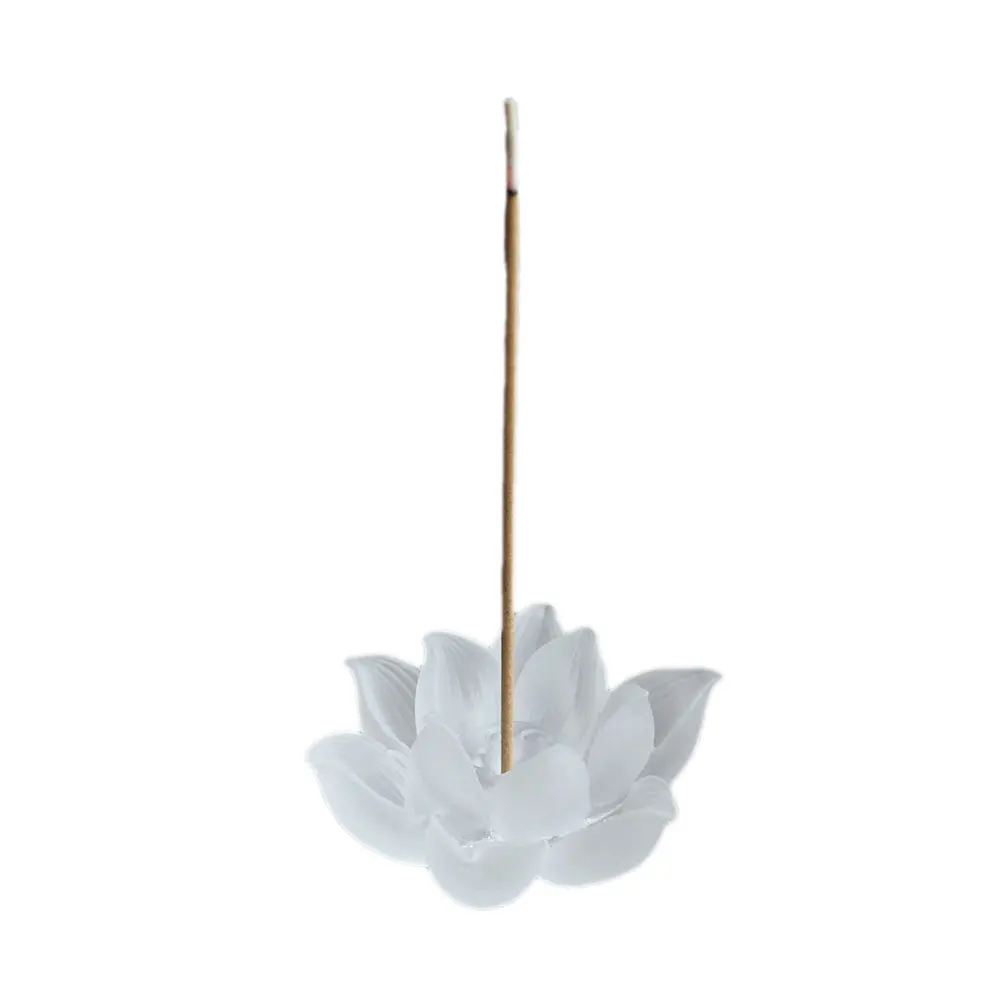 

1Pcs Lotus Flower Incense Burner Ceramic Holder Aroma Therapy Relaxation Zen Home Decoration Lotus Flower Incense Burner