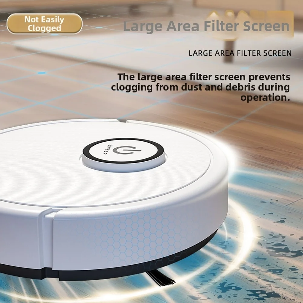 Smart Robot Vacuum Cleaner 3 In 1 Sweeping Mopping 1000Pa Suction 45dB Low Noise Replacement Parts For Household Cleaning Tools
