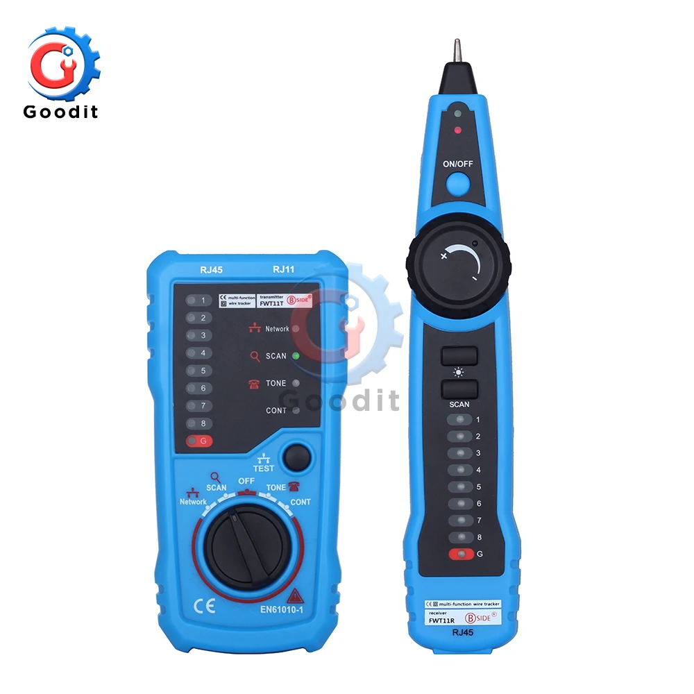 RJ11 RJ45 Tester Anti-Interference LAN Tester Telephone Wire N Network Cable Line Tester Anti-interference Line Finder