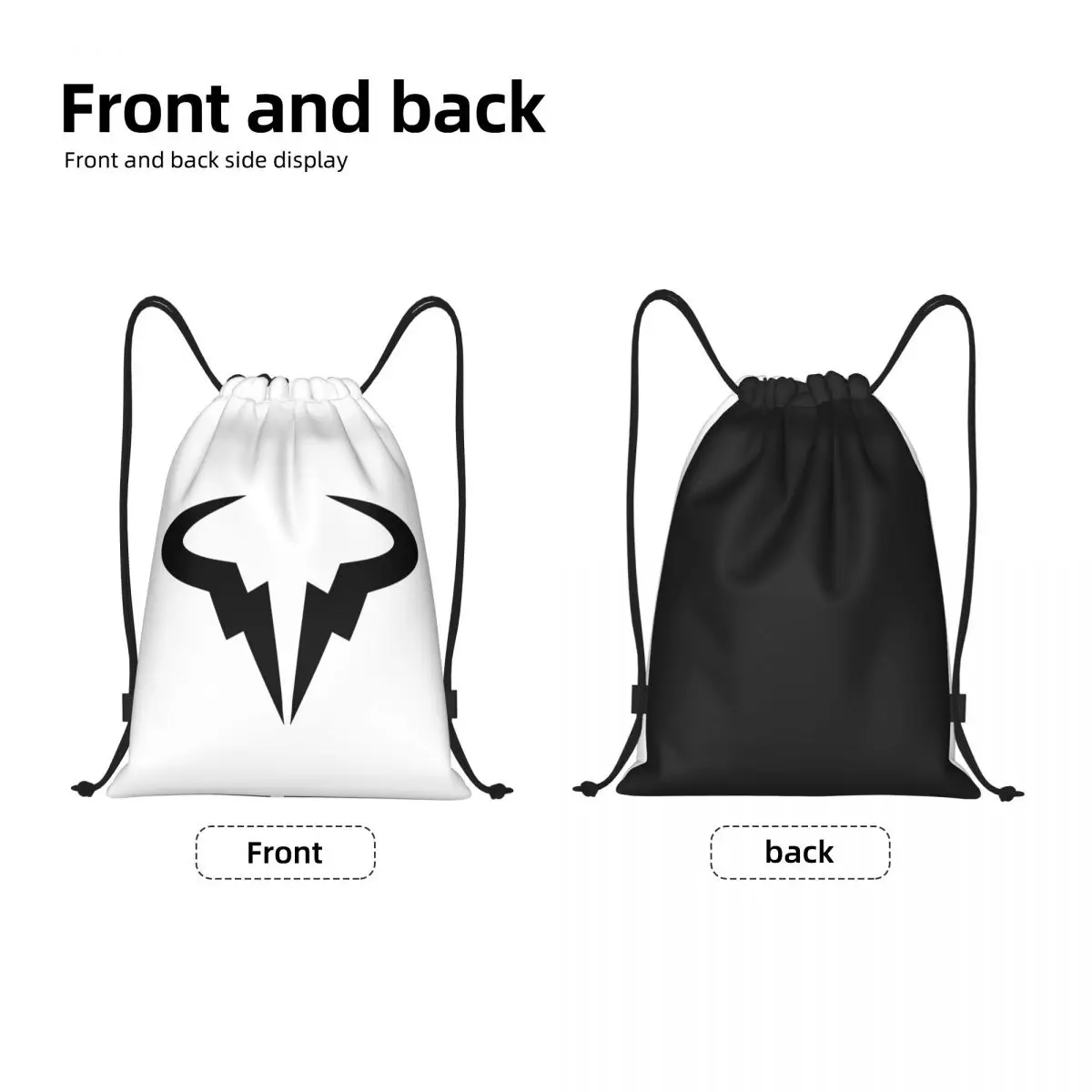 Custom Nadal Tennis Stars Drawstring Bag for Training Yoga Backpacks Men Women Sports Gym Sackpack