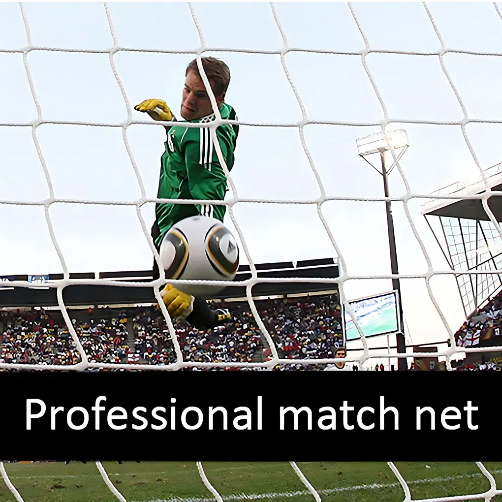 Soccer Goal Net Replacement Ground Football Door Netting Professional Practice Accessory Foldable Flexible 3.2x1.5x2.1m