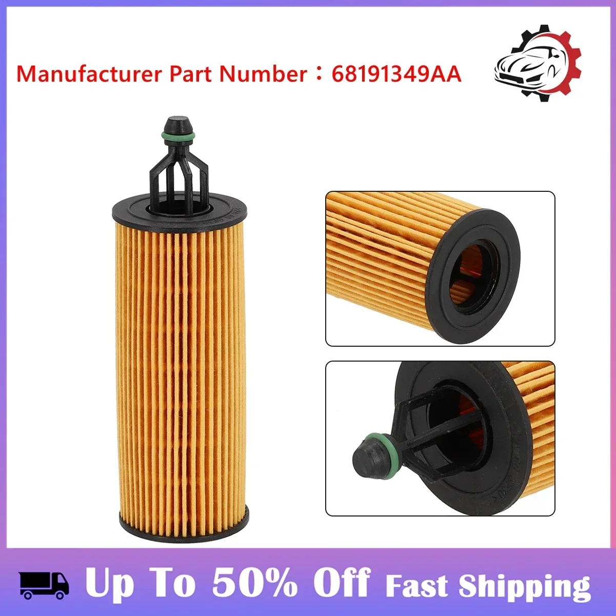 

Высококачественный фильтрующий элемент Масляный фильтр 3,2 л 3,6 л 68191349 AA для расширенных интервалей замены масла Jeep