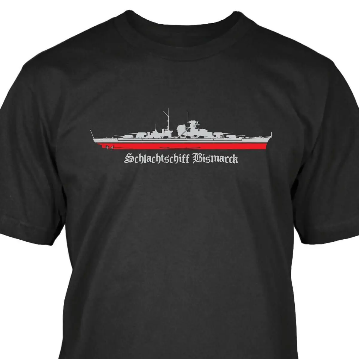 

Schlachtschiff Bismarck Printed T-Shirt. Summer Cotton Short Sleeve O-Neck Mens T Shirt New S-3XL