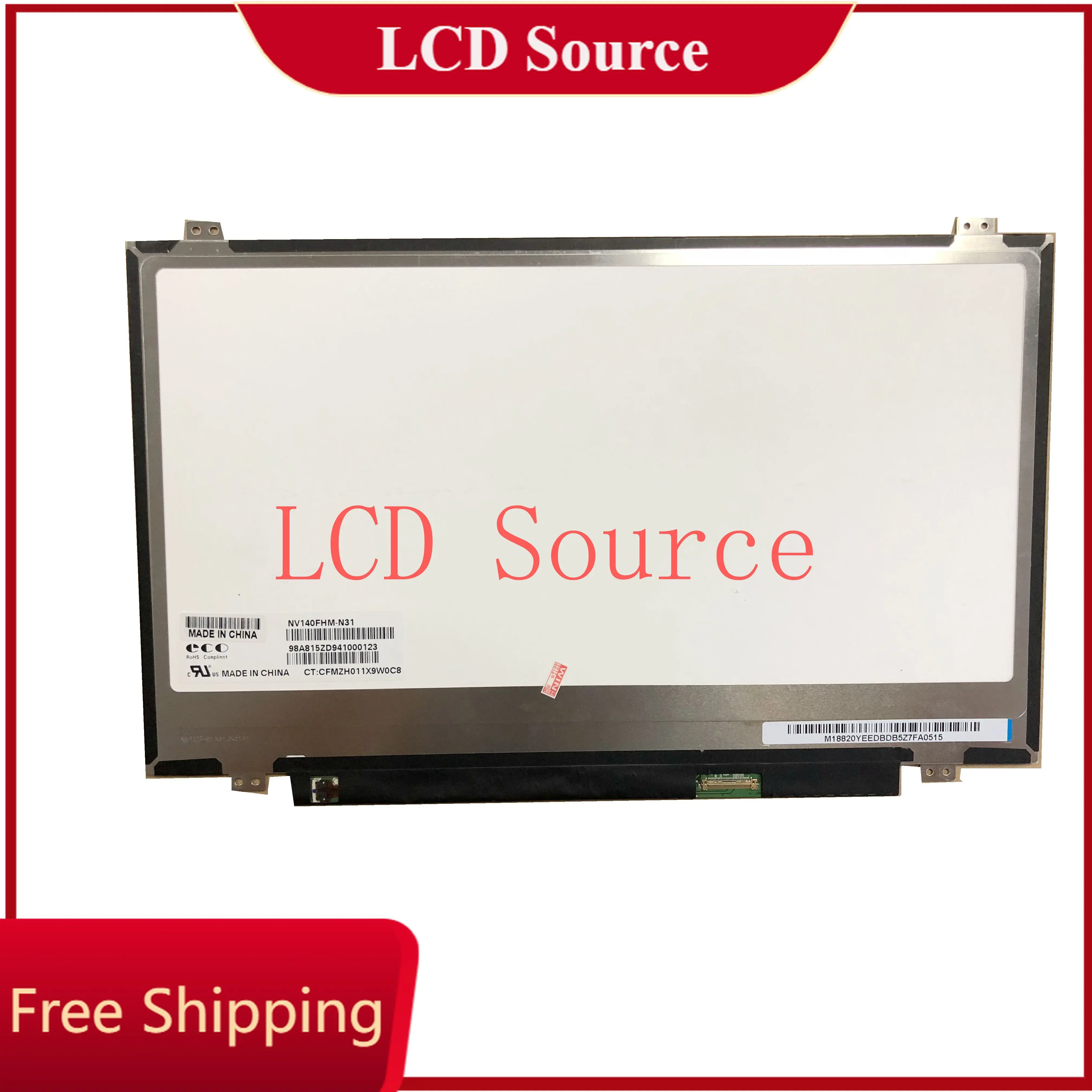NV140FHM-N31 ajuste LP140WF3-SPD1 SPB1 SPL1 NV140FHM-N41 HB140FH1-301 NV140FHM-N43 NV140FHM-N61 NV140FHM-N45 N46 LCD 14,0 'polegadas