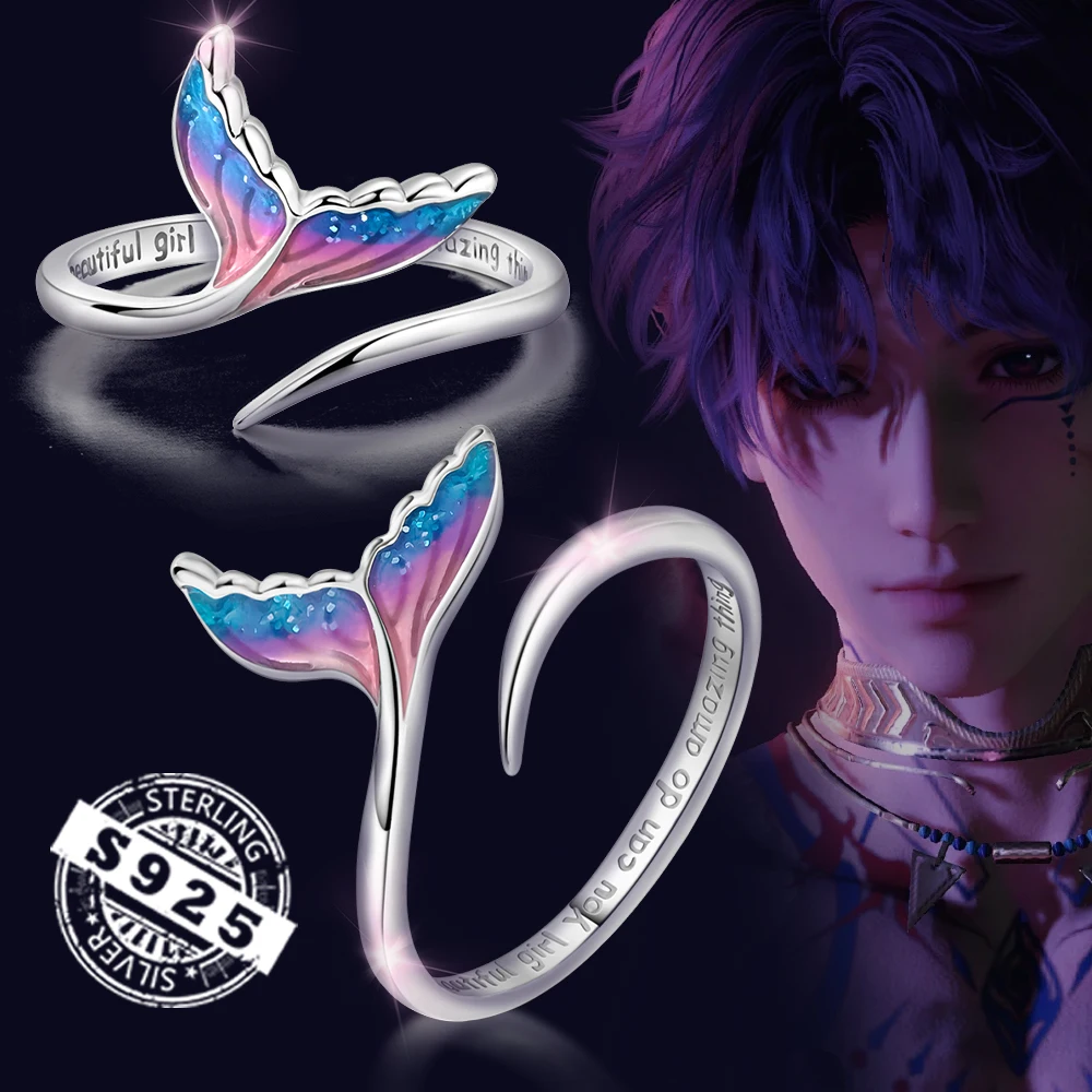 

Горячая Распродажа 925 Серебряное кольцо Love Rafayel Dream рыбий хвост регулируемое кольцо Свадебные кольца на годовщину для женщин ювелирные изделия в подарок