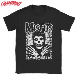 The Misfits Men's T Shirts Skull Funny Tees Short Sleeve O Neck T-Shirts Cotton Summer Tops