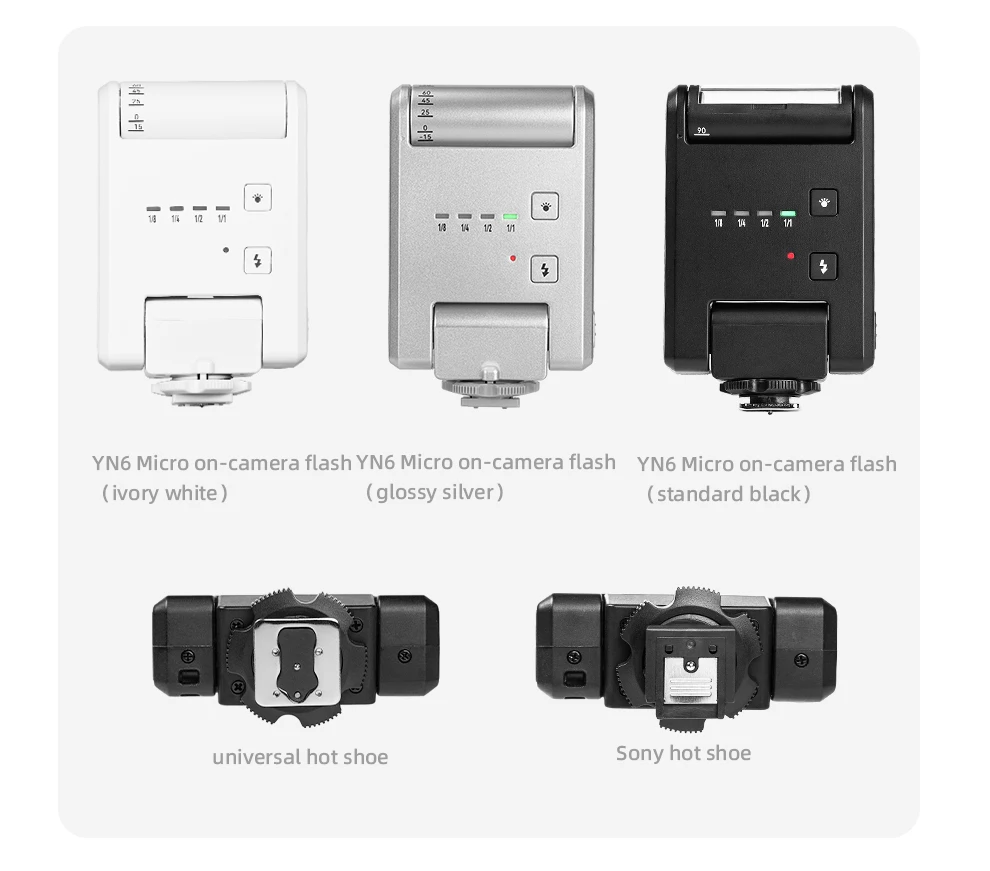YONGNUO YN6  Mini On Camera Flash Speedlite - Compact External Lighting for Photography