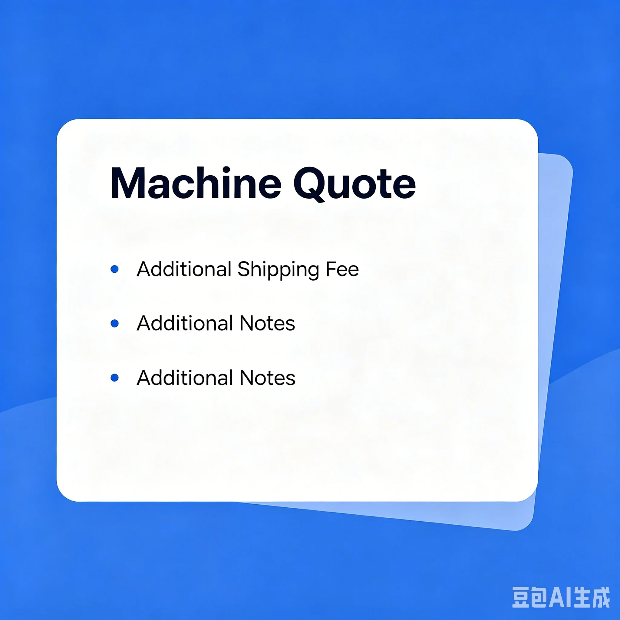 Quotation Machine /Cost Price Difference Link/ For Shipment Customs Fees/Freight Difference