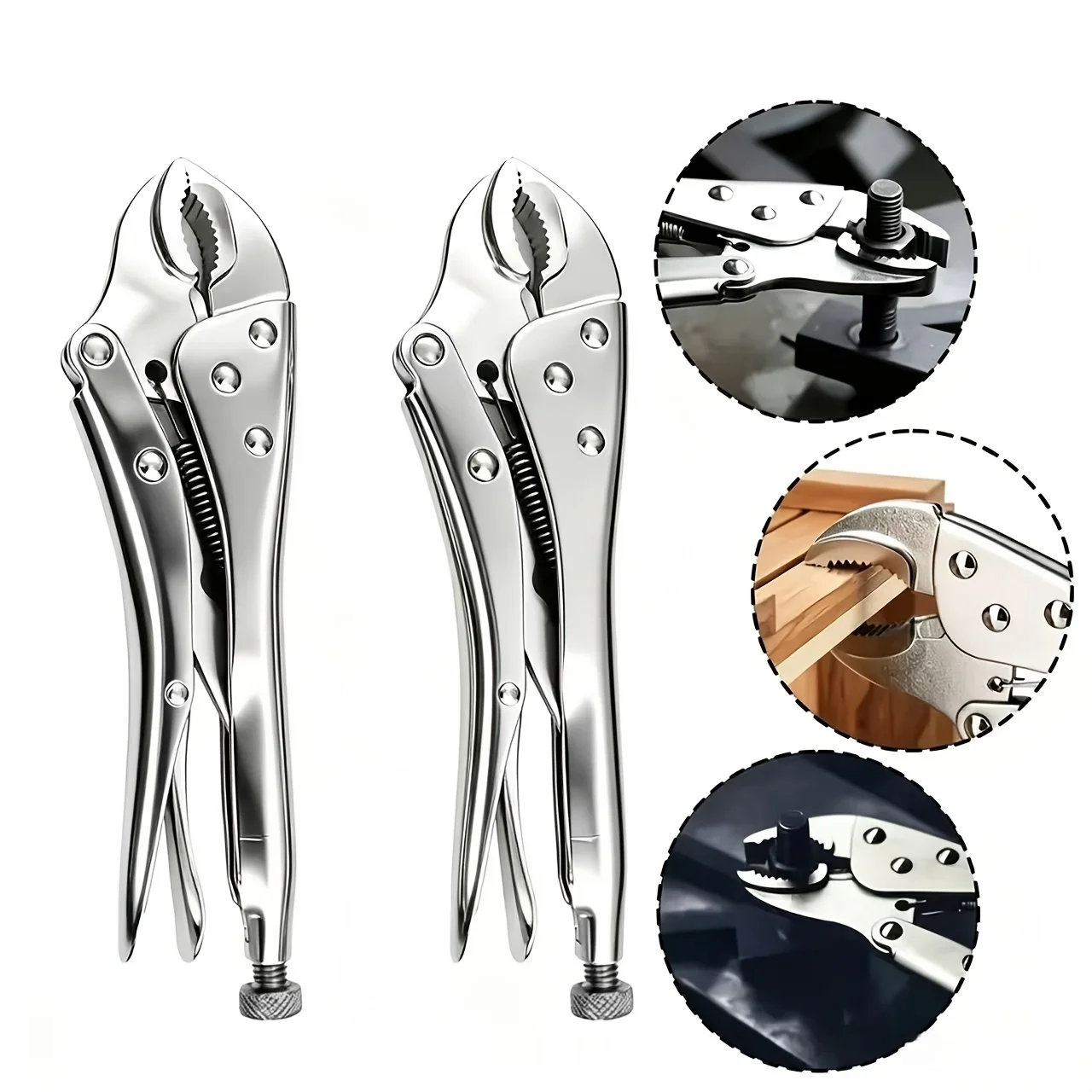 1-Piece Round-Mouth Multi-Functional Pliers, Suitable for Automotive Repair, Woodworking, DIY Enthusiasts, and Home Maintenance, Can Be Used for Clamping, Fixing, Tightening, and Disassembly