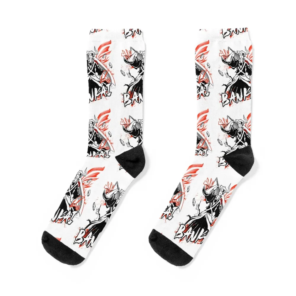 

Bankai Thousand Year-футболка, носки, противоскользящие футбольные забавные подарки, японская мода, баскетбольные мужские носки, роскошные женские носки