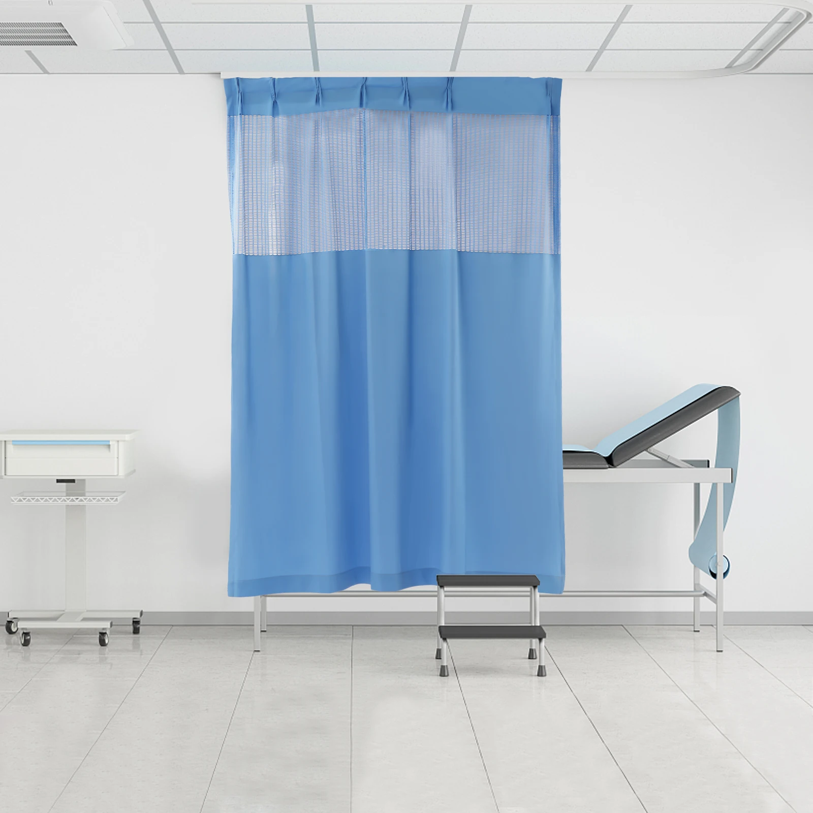 

Curtain with Flat Hooks for Hospital, Medical Clinic SPA Lab Cubicle Curtain Divider Privacy Screen