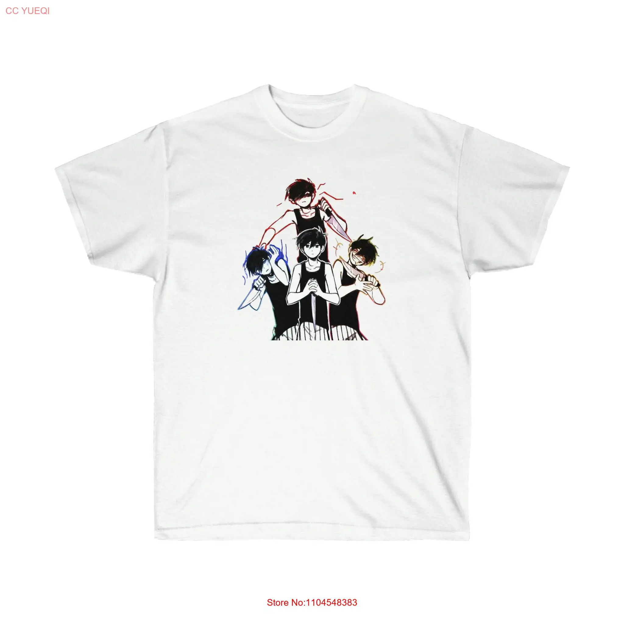 Oversized Omori T Shirt Various Colors Video Game long or short sleeves