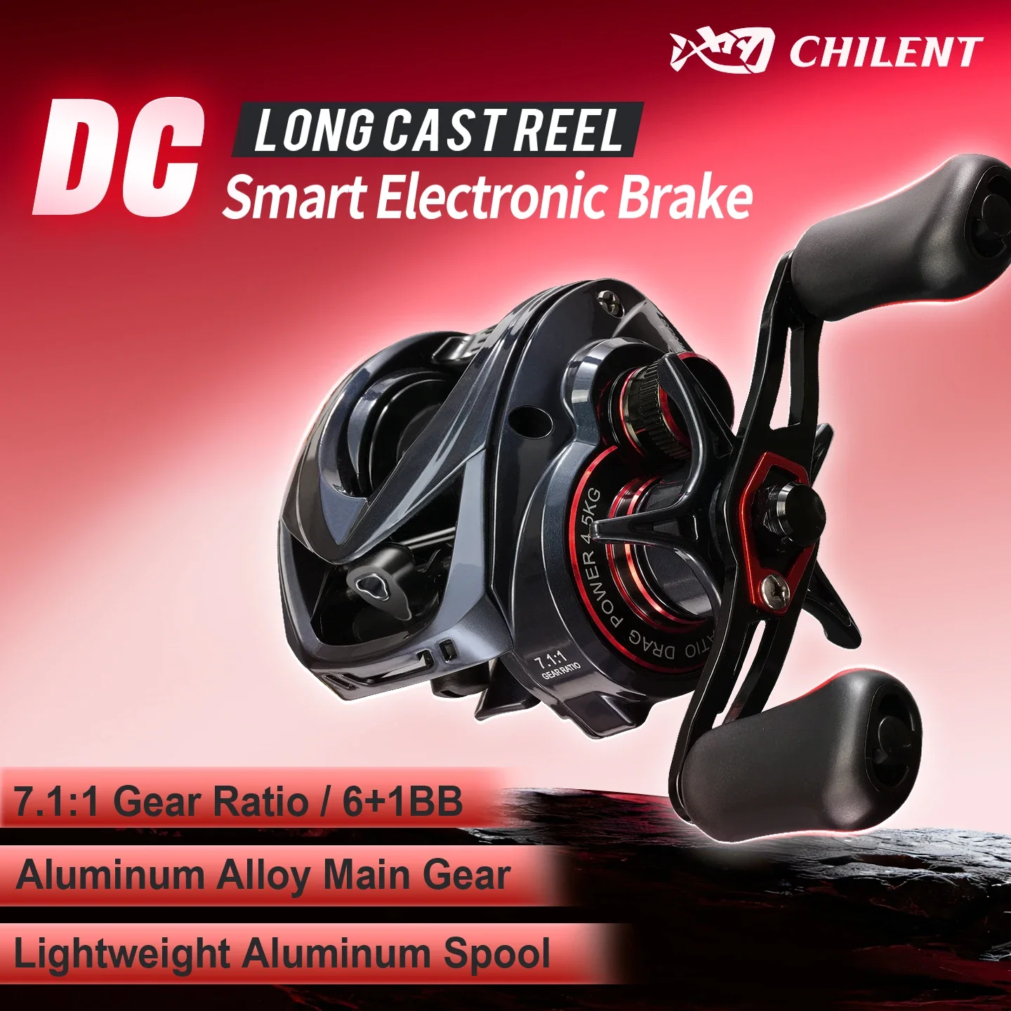 CHILENT DC Baitcasting Reel Lightweight Design 7.1:1 Gear Ratio 6+1BB Smart Electronic Brake Saltwater Fishing Wheels Crap Reels - AliExpress 18 CHILENT DC Baitcasting Reel Lightweight Design 7.1:1 Gear Ratio 6+1BB Smart Electronic Brake Saltwater Fishing Wheels Crap Reels - AliExpress 18