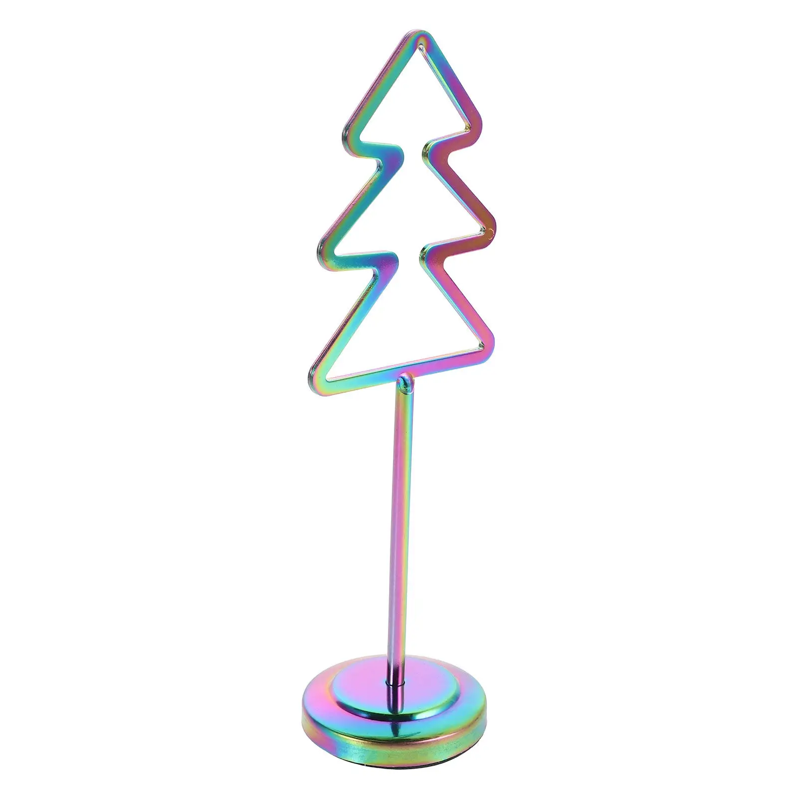 

Holiday Christmas Tree Card Holder Strong Metal Build with Clip Feature for Cards Photos Notes Home Office Decor