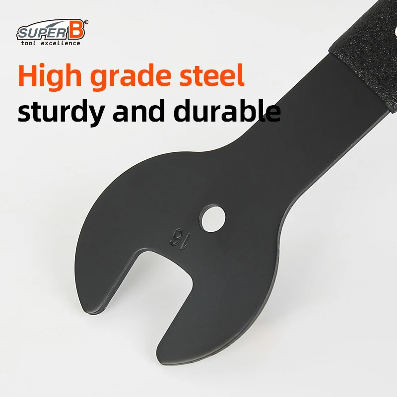 Super B Bicycle Tools Hub Cone Spanner 13-19mm Spec MTB Road Bike Hub Spanner Tool Designed for Riders and Home Mechanics