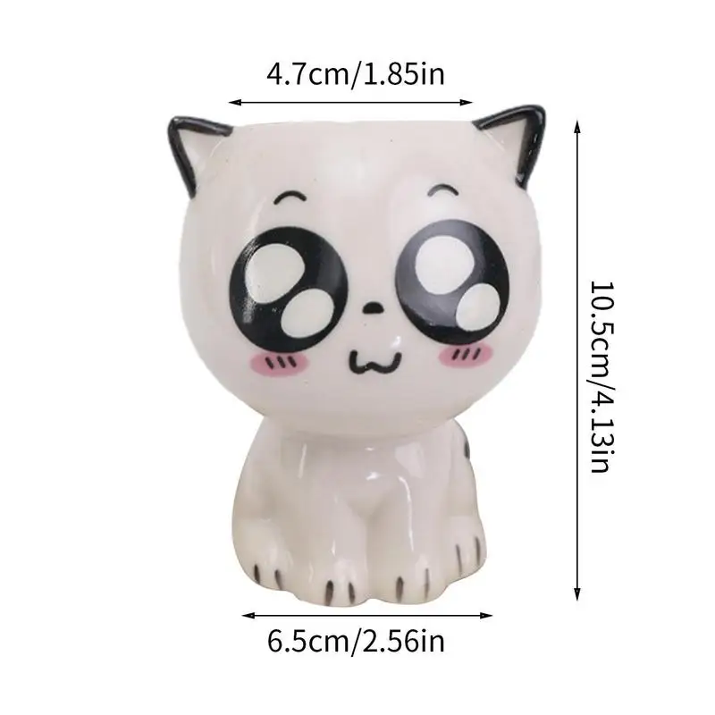 Katze geformte saftige Topf Keramik Blumentopf niedlichen Mini Cartoon Katze Tischplatte Pflanzer Sukkulenten Kaktus Töpfe Haupt dekorationen