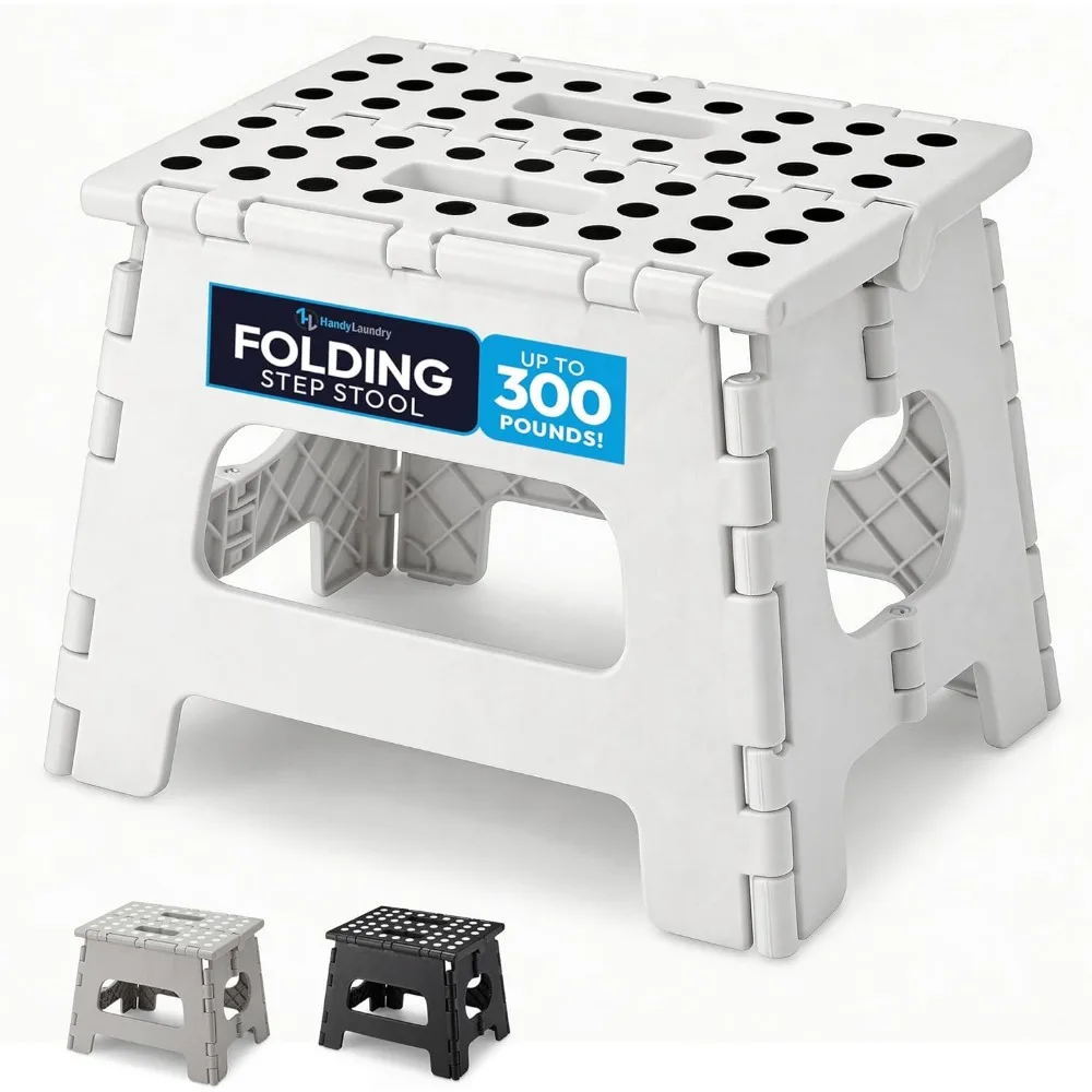 

Lightweight Folding Step Stool for Adults and Kids Easy Open Portable for Kitchen Bathroom Bedroom 8 Inch
