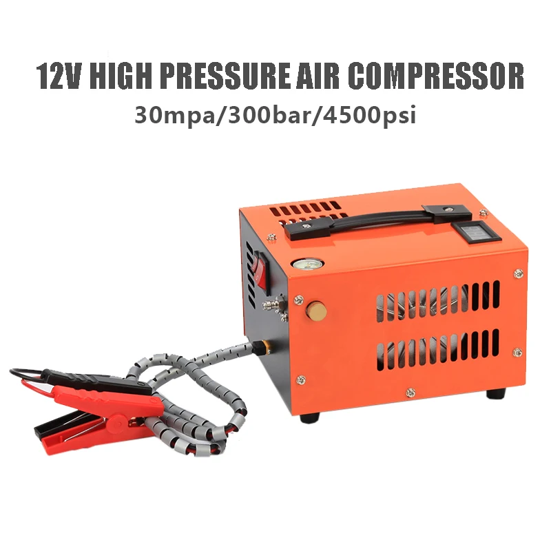 ( 12V/ 220V ) PCP Air Compressor 220V Pump Air Rifle Inflator 12V Vehicle High-pressure Air Pump 300bar Submersible Pump